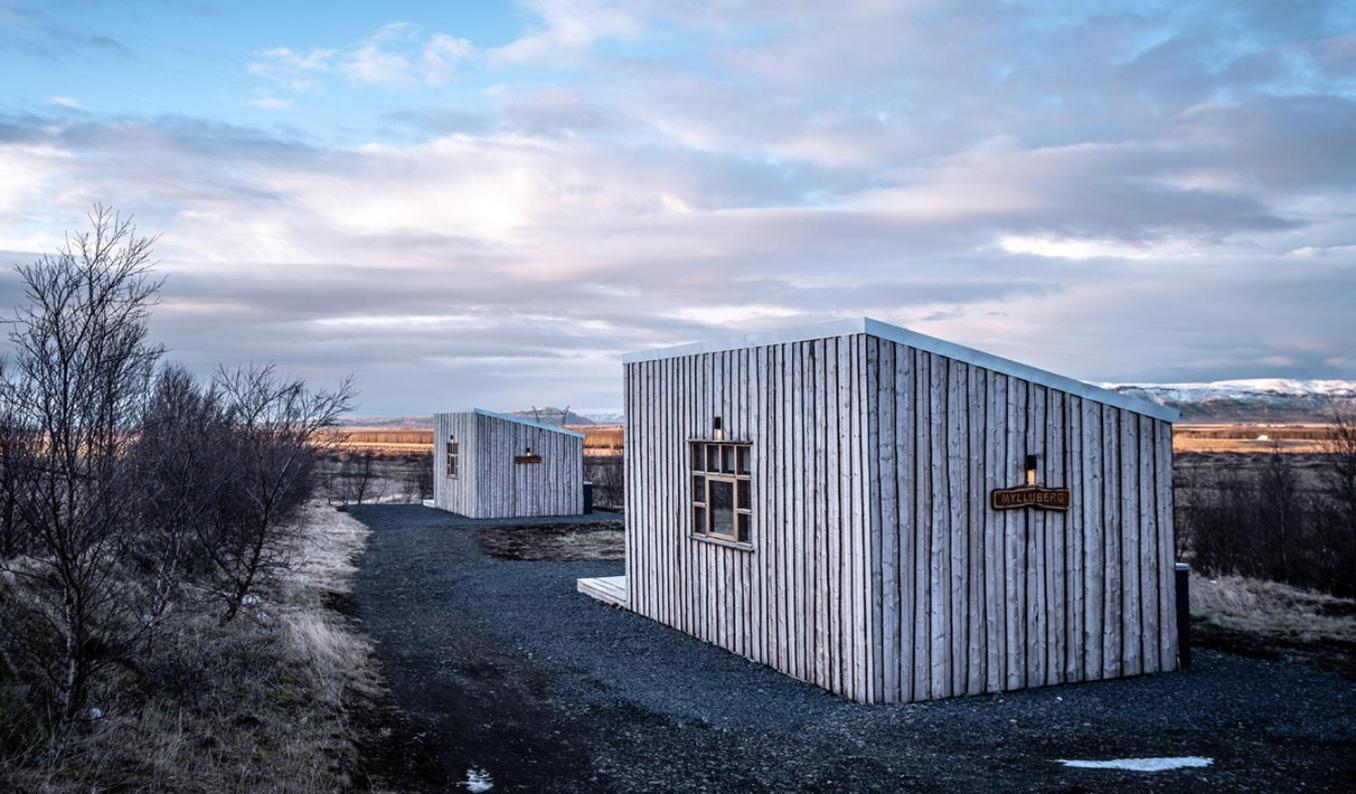 Arngrimslundur Cottages Fludir Exterior photo